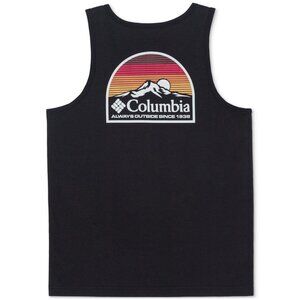 Columbia Mens Regular fit Sleeveless Graphic Tank Top Shirt Size S Black